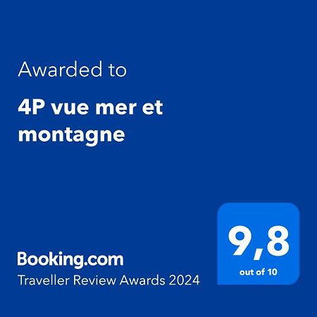 4P Vue Mer Et Montagne Ментона Экстерьер фото